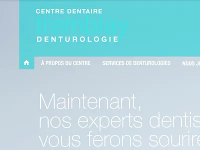 Dental Website blue dental dentist design doctor fade flat fullscreen transparent turquoise web