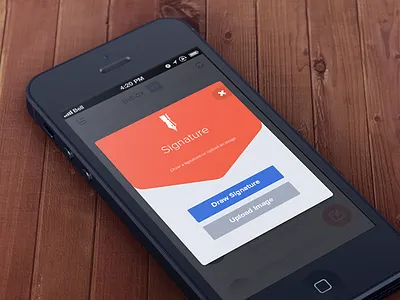 Overlay window app application clean flat ios iphone mail overlay overlay window psd signature simple ui user interface