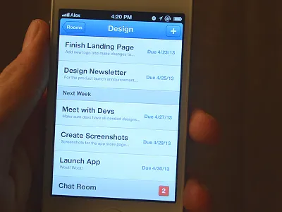 Team Collaboration App app blue collaboration ios iphone team