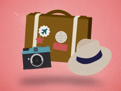 wanderlust icons illustration travel