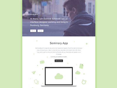 Portfolio Animation animation design flat gif portfolio ui web