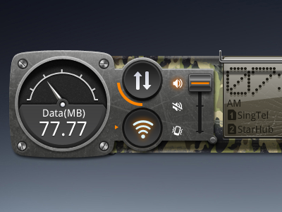 Special Force camouflage，metal，button datatraffic special force