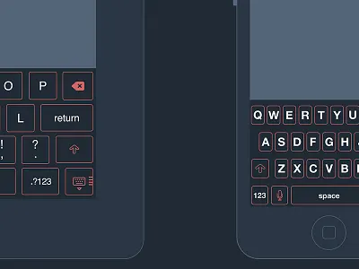 iPad & iPhone 5 [w/keyboards] Wireframe [Freebie] flat freebie interface ios ipad iphone minimal psd simple ui wireframe
