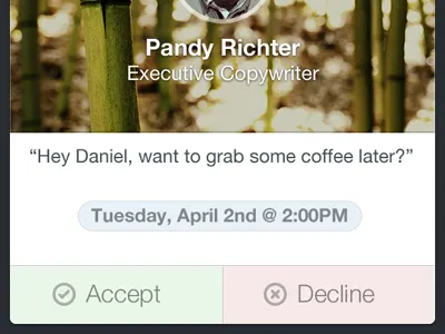 Connection Requests connect design flatish ios iphone mobile mockup people ui ux