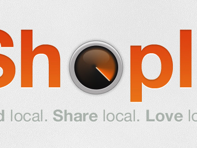 Shoplr Welcome Screen button facebook icon interface ios iphone logo shop twitter ui