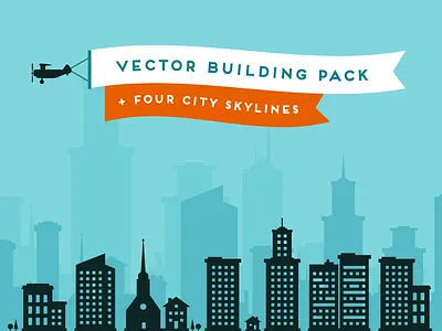 Lil Buildings vector silhouettes buildings city creative market houses silhouette skyline vector