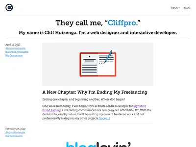 A New Blog Design blog clean flat layout responsive rwd web design
