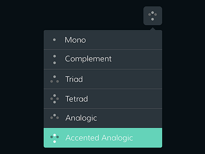 Color Scheme Nav (animated) ae after effects animation color gif ios nav navigation ui user interface