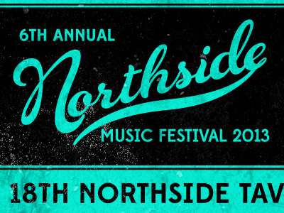 NMF 2013 Poster alive! records arts cincinnati design festival midwest music northside ohio knife poster rock and roll tavern the guitars the sights whbv