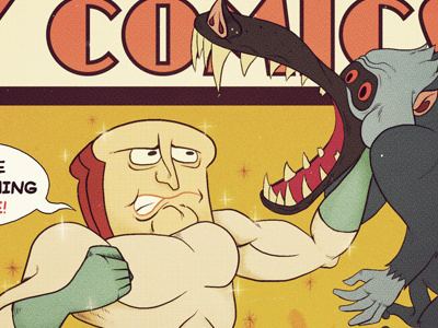 Powdered! Toast! Maaaaaaaaaan! comic illustration