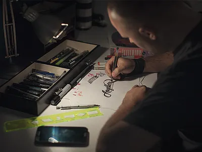 Angelina Logo brush calligraphy identity lettering logo marker pen rough sketch