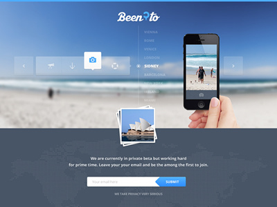 Travelling Wip blue clean flat layout map minimal travel ui ux web website