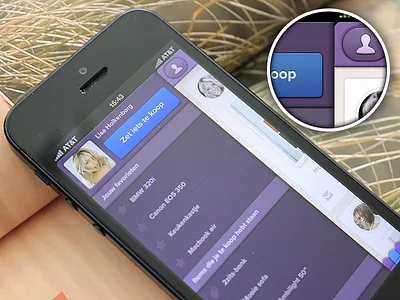 Sidebar view app button buy iphone market people sell shop sidebar store ui