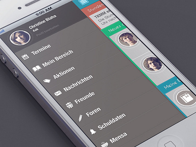 Schooler - Flat App Design app application flat design ios list metro organize school