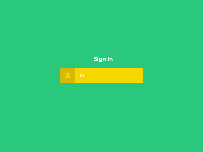 Sign In Flat Design animation button concept design error field flat form gui interface log in login minimal minimalistic photoshop register sign in sign up signin simple ui ux web