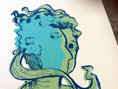 Off Register & I Like It character conceptual detail print screen print surrealism