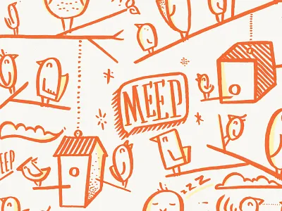 Birds! aiga birds drawing fun illustration meep sketch