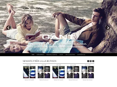 Lillabutiken website brandon grotesque layout minimal minimalistic proxima nova responsive slider web web design website