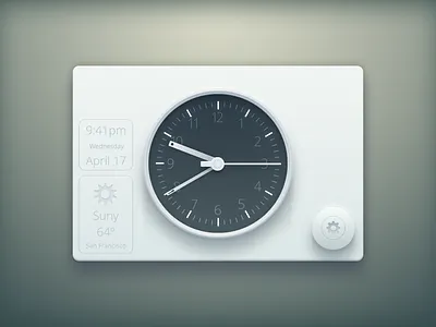 Clock experiment freebie ui widget