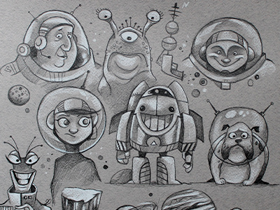 To Infinity character design character development illustration