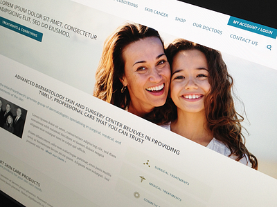 Advanced Derma business flat minimal responsive rwd web web design website