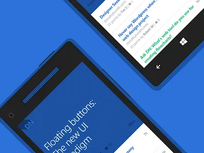 Designer News - Windows Phone app application feed metro news reader ui ux windows phone