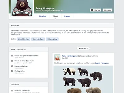 Facebook Work facebook idea ui work