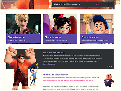Flatpad Mockup #01 boxes design example flat interface user webdesign website