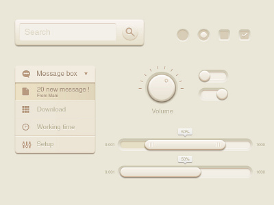 Ui Elements check box drop down menu scroll search ui elements ui ket