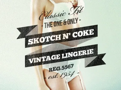 Vintage Ribbon Insignia ads badge branding insignia logo monochromatic premium quality print print design psd retro stamp sticker vintage web design