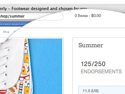 Sneakerly Product Page - Teaser crowd funding david hill e commerce endorsements shop sneakerly sneakers woo commerce wordpress