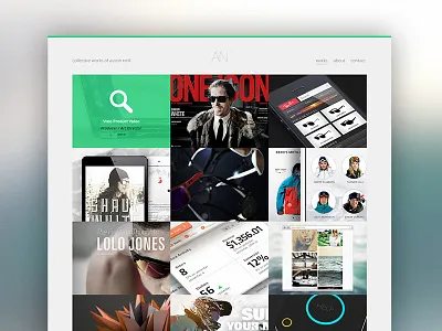 New & updated portfolio clean design flat grid overlay portfolio responsive ui works