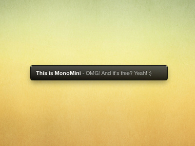 This is MonoMini css free growl mono monomini theme