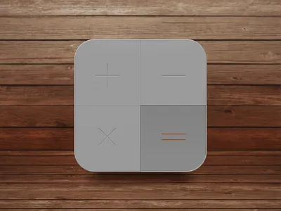 Calculator app apple calculator calculator app calculator icon design minimal minimalistic wood wood background
