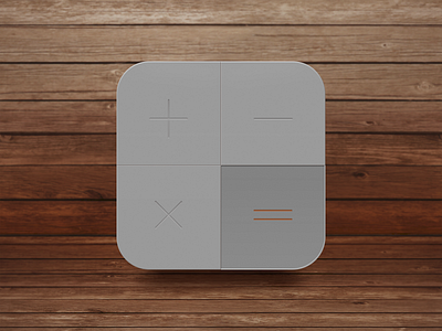 Calculator app apple calculator calculator app calculator icon design minimal minimalistic wood wood background