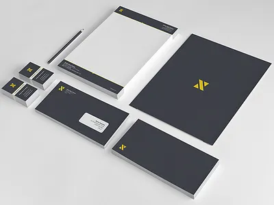 Personal stationary business card envelope letterhead logo stationary