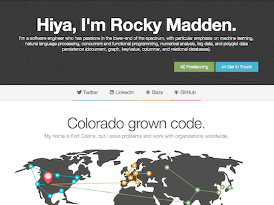 Personal Website bootstrap flat flat ui font awesome web website