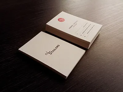 FiveTailors Business Cards 5 business cards five scissors tailors
