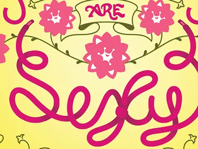 Sweatpants Are Sexy daily dishonesty drawstring flowers illustration sexy sweatpants typography