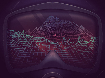 Deep Sea game illustration polygon vector