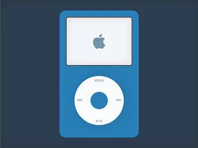 Flat iPod Classic apple flat ipod sketch