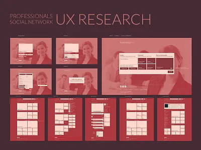 Social Network Ui / UX creative delete design edit files form journey listing login process profile page research sign signin signup sketch sketches social network state ui up user ux views website website design wire frames