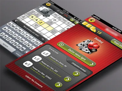 Crossword app - Fight mode preview app button buttons crossword interface ios iphone navigation touch ui user interface