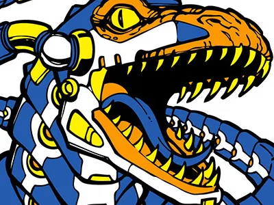 Velociraptor character creature design monster robot toy