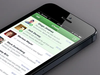 Whatsapp Chats View @2x app chats contacts interface ios iphone ui whatsapp