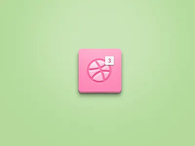 Dribbble Invite button dribbble green invite ios pink shadow