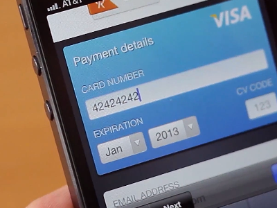 Mobile Checkout checkout mobile ribbon ui ux