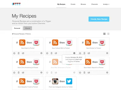 Unsolicited Redesign: IFTTT ifttt redesign unsolicited web design website