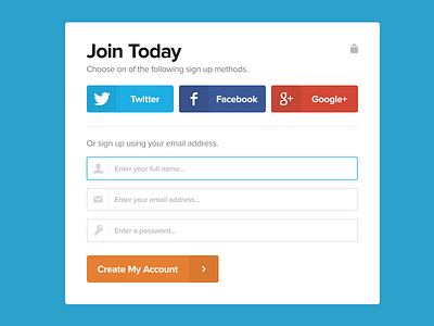 Freebie! Signup Window design flat freebie iloveyourfaces join photoshop psddd sign in ui window