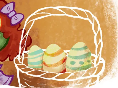 Easter logo cartoon easter illustration logo